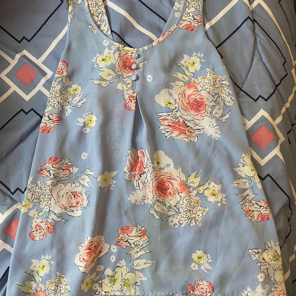 Candie's Floral Tank Top
